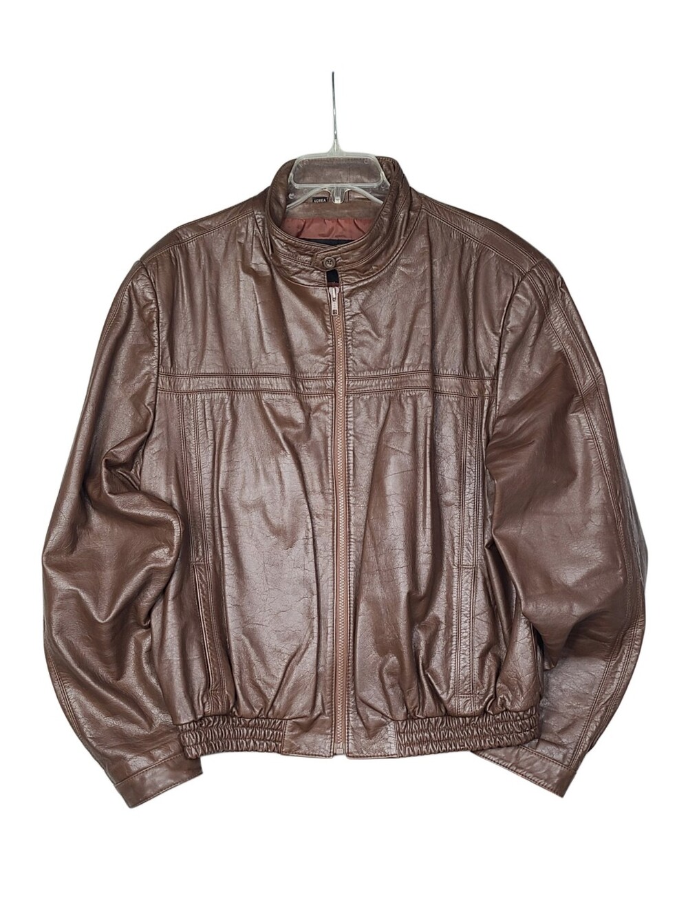 Vintage 70s Wilsons Leather Cafe Racer Motorcycle Bomber Jacket Brown Medium